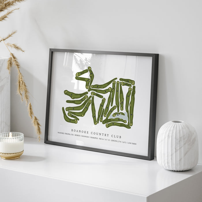 Roanoke Country Club | Golf Course Print | On+Table