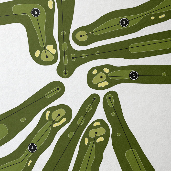 Roanoke Country Club | Golf Course Print | Close+Up