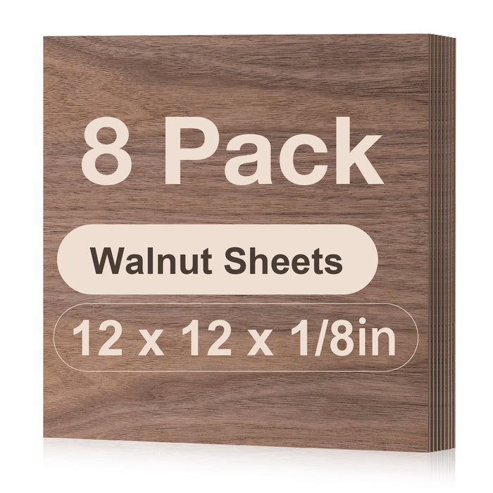 Walnut / 12"x12"x1/8"-8 Pack