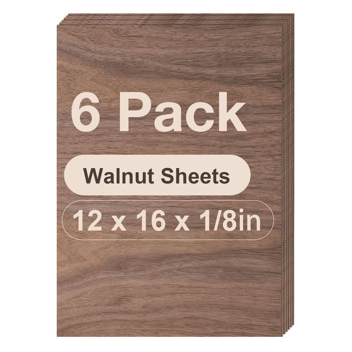 Walnut / 12"x16"x1/8"-6 Pack