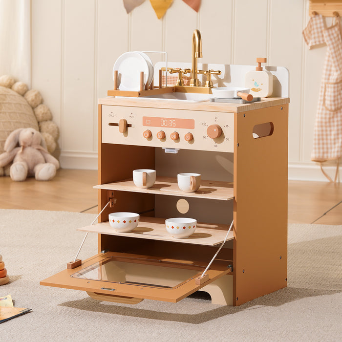 ROBUD Wooden Caramel Dishwasher main product photo
