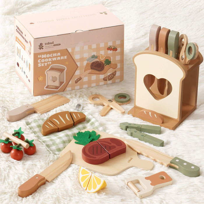 ROBUD Wooden Knife Set 16pcs main product photo