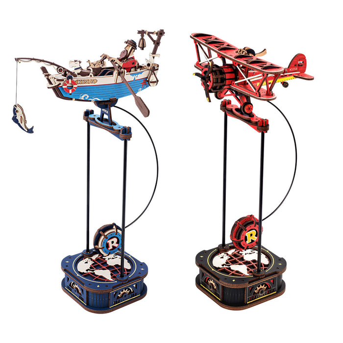ROKR Bundle + DIY gift bundle, product detail view: MCD01 Globetrotter and MCD02 Cycling Adventurer pendulum toys MCD02 ma...