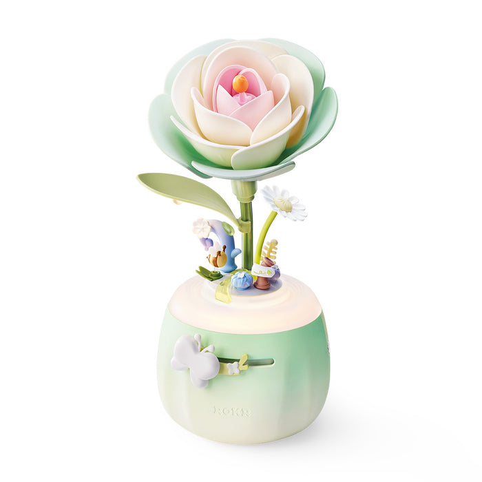 ROKR Minty Camellia Lamp DIY 3D Flower Night Light AF02S main product photo