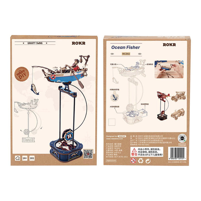 ROKR 3D wooden puzzle kit MCD02, lifestyle shot in home setting