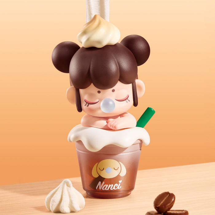 Rolife BabyNanci Milk Tea Series Surprise Figure Dolls NDXX collectible figure, side view highlighting structure and scale