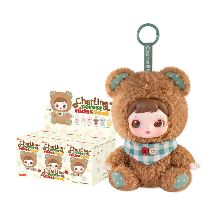 Rolife Charline's Forest Hide&Seek Surprise Plush Pendant MXAXX collectible figure, product front view on neutral background