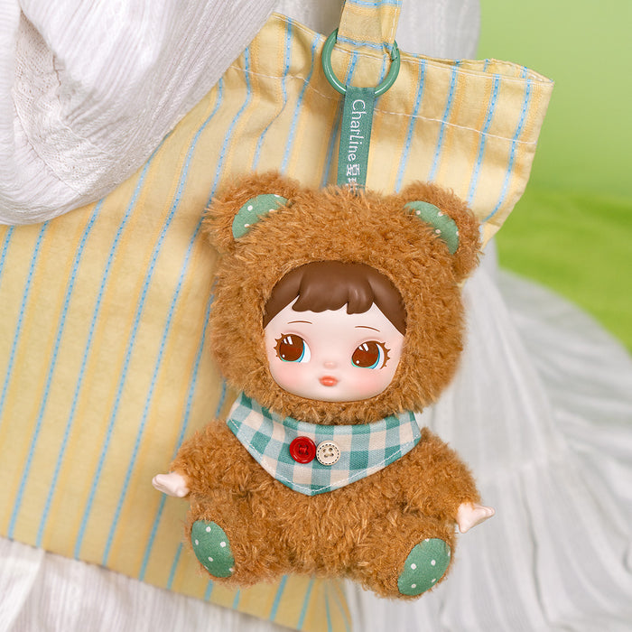 Rolife Charline's Forest Hide&Seek Surprise Plush Pendant MXAXX, side view highlighting structure and scale