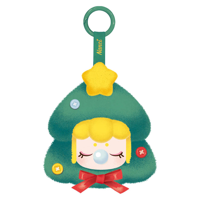 Rolife Nanci's Christmas Gift Plush Pendant PZC13 collectible figure, styled lifestyle scene with model assembled