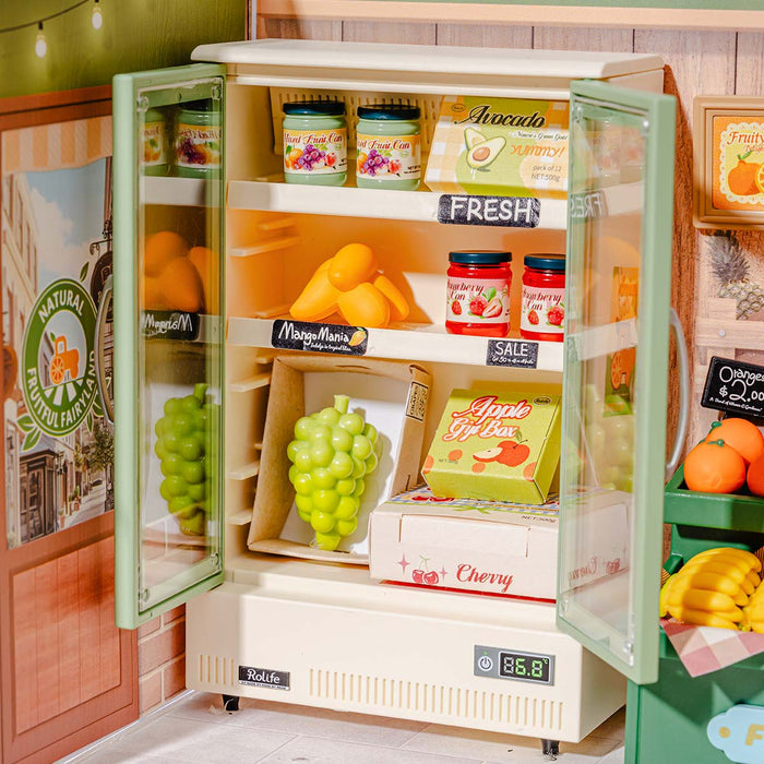 Rolife Nature Energy Fruits DIY Miniature House DWS01B, DIY miniature dollhouse kit, close-up detail