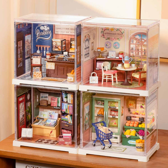 Rolife Nature Energy Fruits DIY Miniature House DWS01B, DIY miniature dollhouse kit, side view