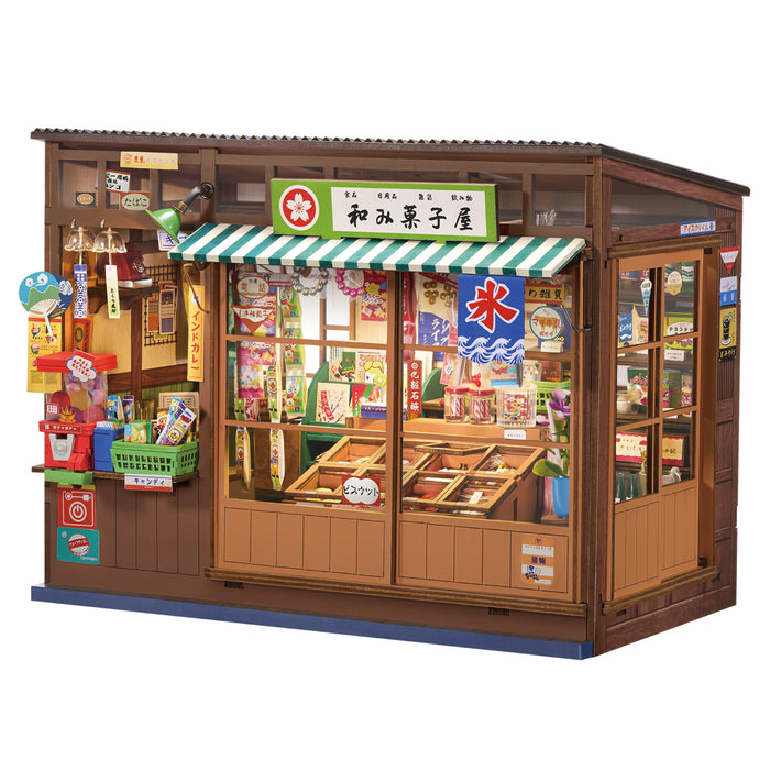 Rolife Nostalgic Corner Shop full model isolated against a white background