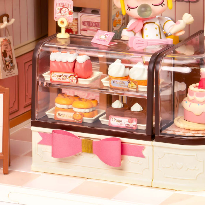Rolife Tasty Cake Shop DIY Miniature House DW019B, DIY miniature dollhouse kit, side view