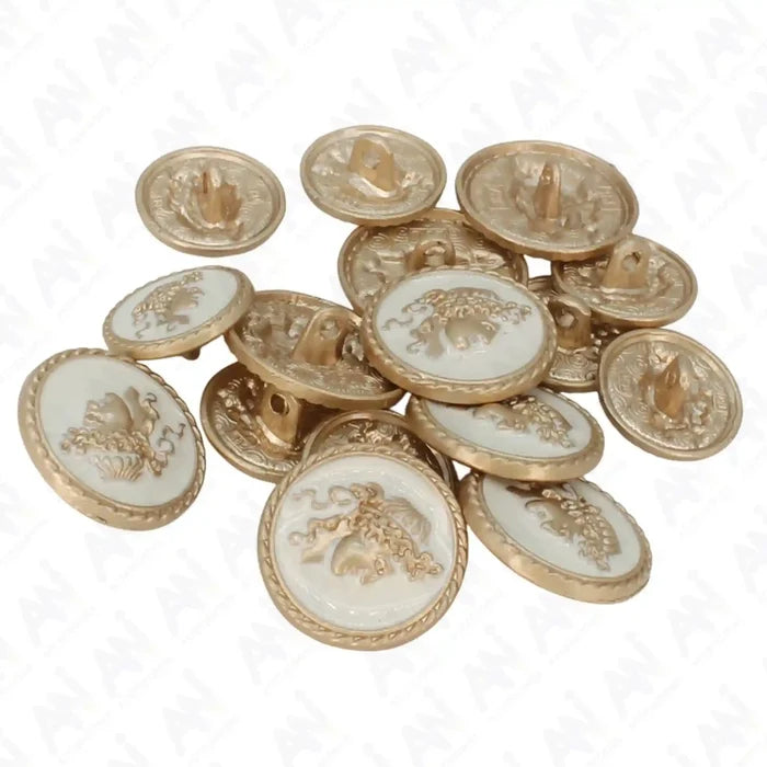 Golden metal buttons by Ani Accessories