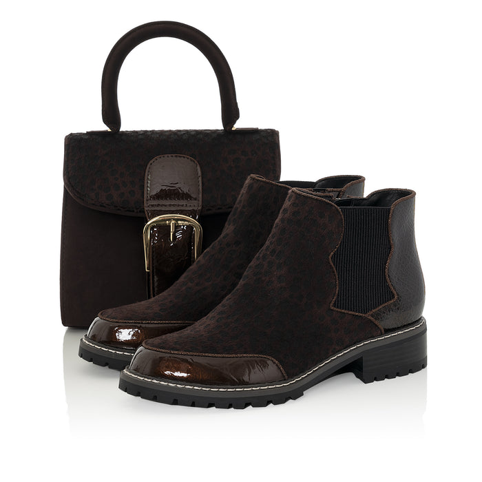 Ronni and Matching Riva Bag Appaloosa Brown