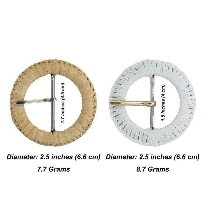 Ani Accessories handmade round buckle with metal pin 2.5 inch buckle for belt bag fashion DIY craft decor