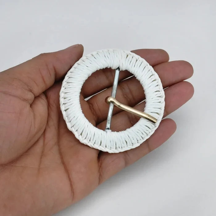 Ani Accessories handmade round buckle metal pin 2.5 inch buckle for belts bags DIY fashion craft decor