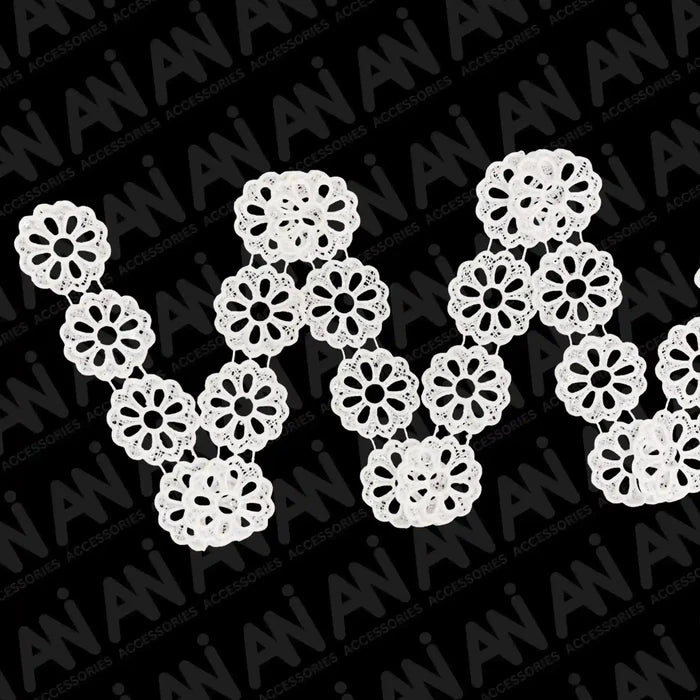 Round sunflower Venetian Sequins Lace Trim | 2 Meter