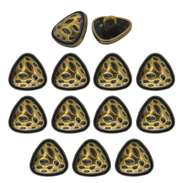Antique gold / 13mm(20L) / 11 Buttons