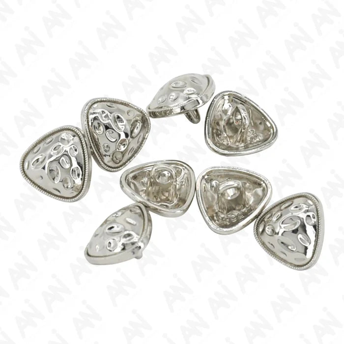 Round Triangle Hammered Shirt Buttons | 12mm(20L)