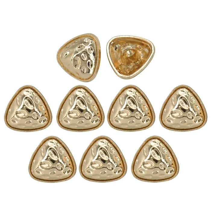 Round Triangle Hammered Shirt Buttons | 12mm(20L)