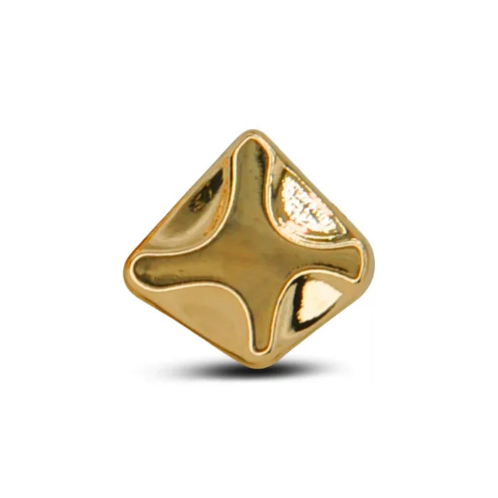 Rounded Square Metal Buttons | 10mm(17L)