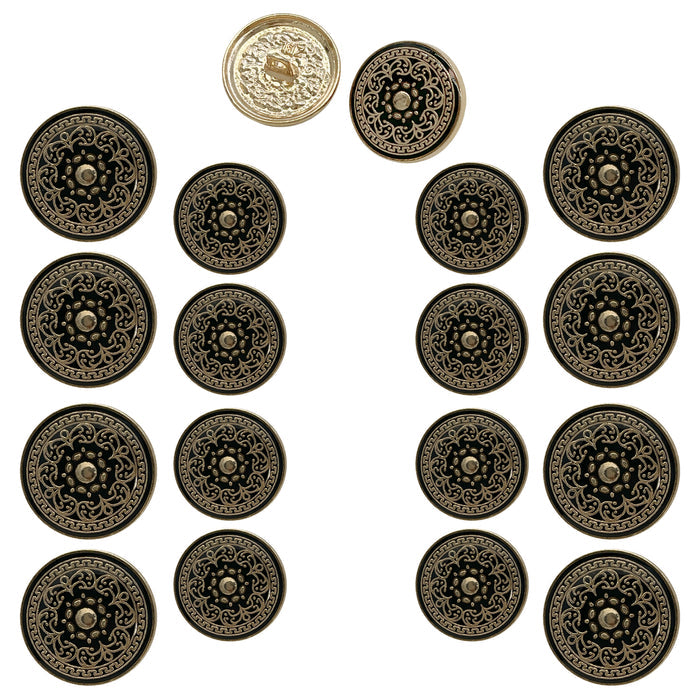 Gold black / 18mm(28L) + 23mm(36L) / 8 Big + 8 Small