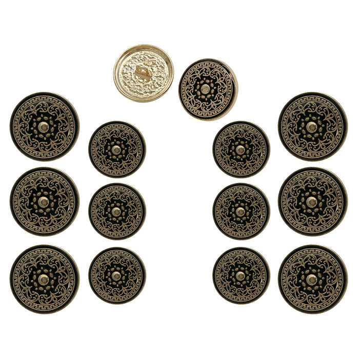 Gold black / 18mm(28L) + 23mm(36L) / 6 Big + 6 Small