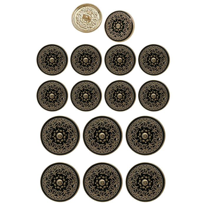 Gold black / 18mm(28L) + 23mm(36L) / 8 Small + 6 Big
