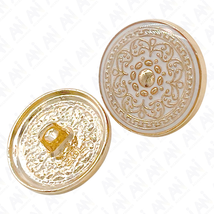 Royal Elegance Shank Metal Buttons | 18mm(28L) & 20mm(32L)