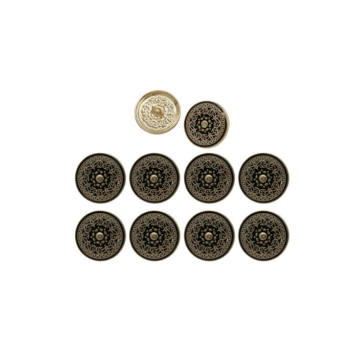 Royal Elegance Shank Metal Buttons | 18mm(28L) & 20mm(32L)