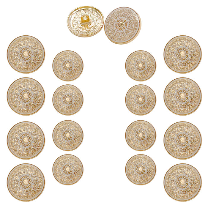 Gold white / 18mm(28L) + 23mm(36L) / 8 Big + 8 Small