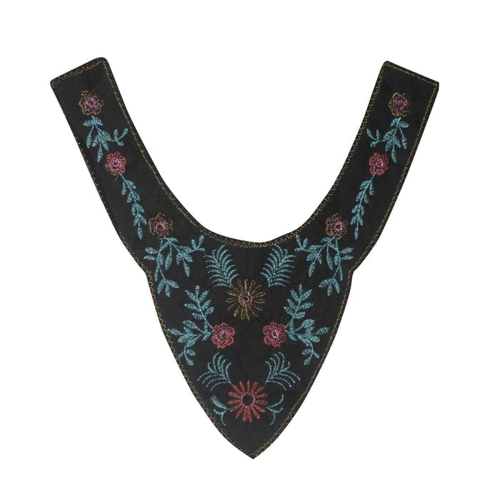 Ornate royal floral round shape neckline with refined detailing for classic ethnic fashion styles