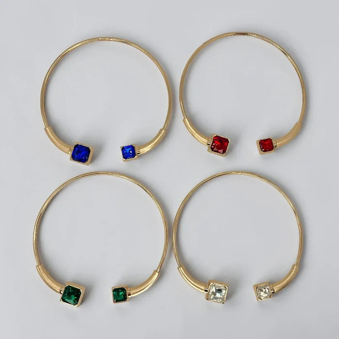Royal Gemstone Torque Hasli Choker Necklace