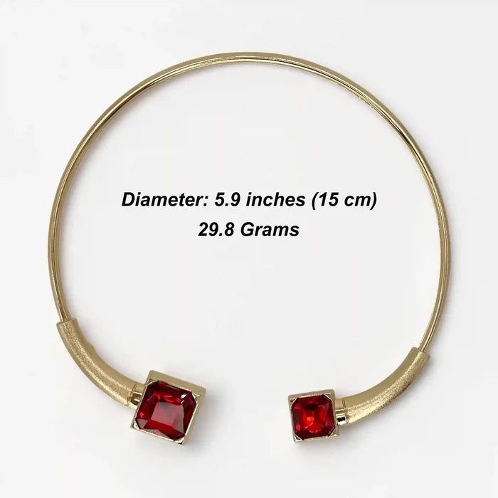 Royal Gemstone Torque Hasli Choker Necklace