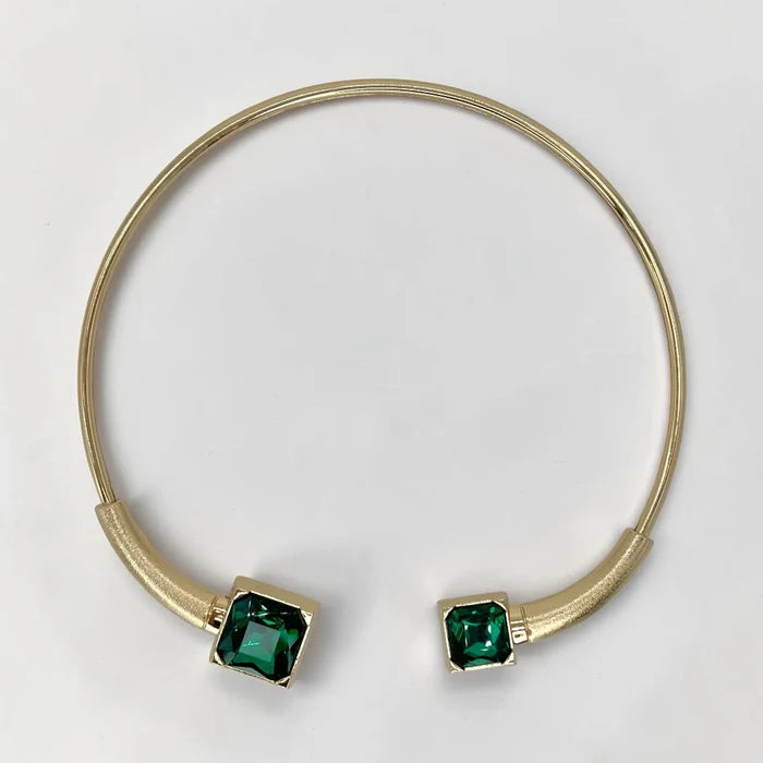 Royal Gemstone Torque Hasli Choker Necklace
