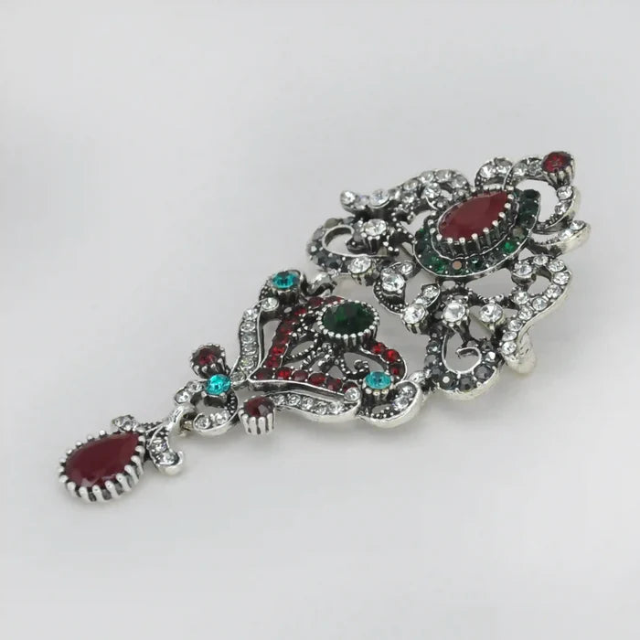 Royal Heirloom Crystal Brooch