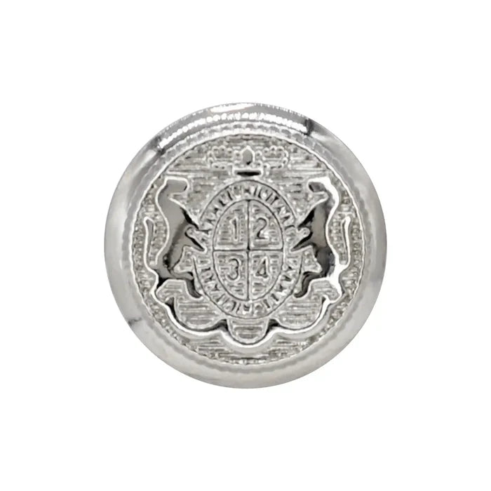 Royal Horse Silver Metal Button | 18mm(28L) & 22mm(34L)