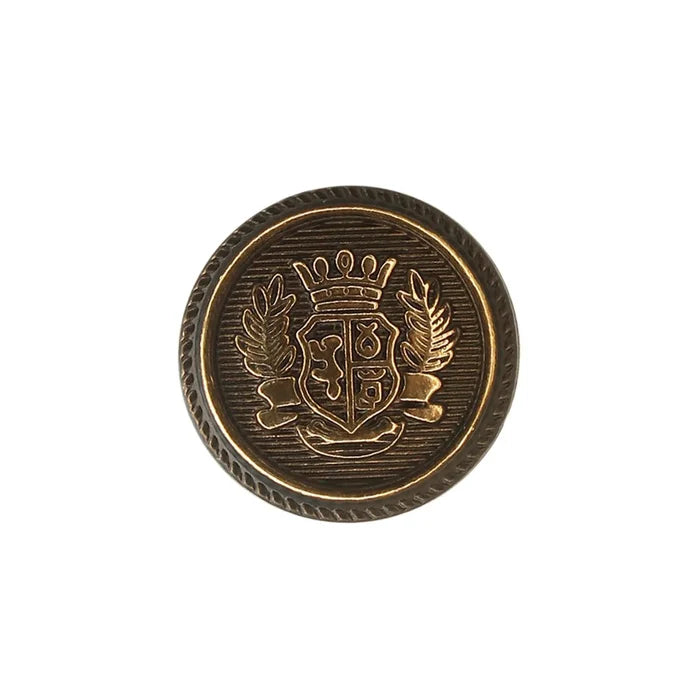 Royal imperial crest Metal Shank Button | 18mm(28L) & 22mm(34L)