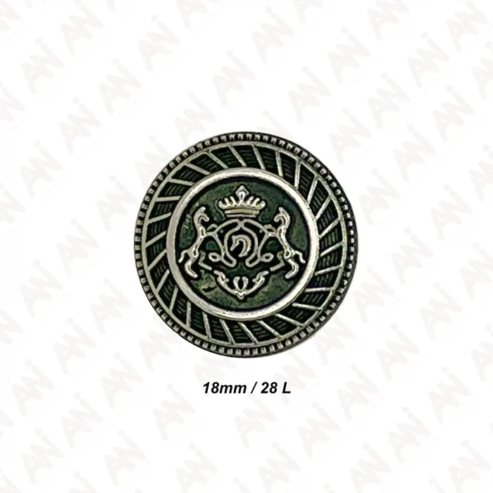 Royal Insignia Metal Buttons | 18mm(28L) & 21mm(34L)
