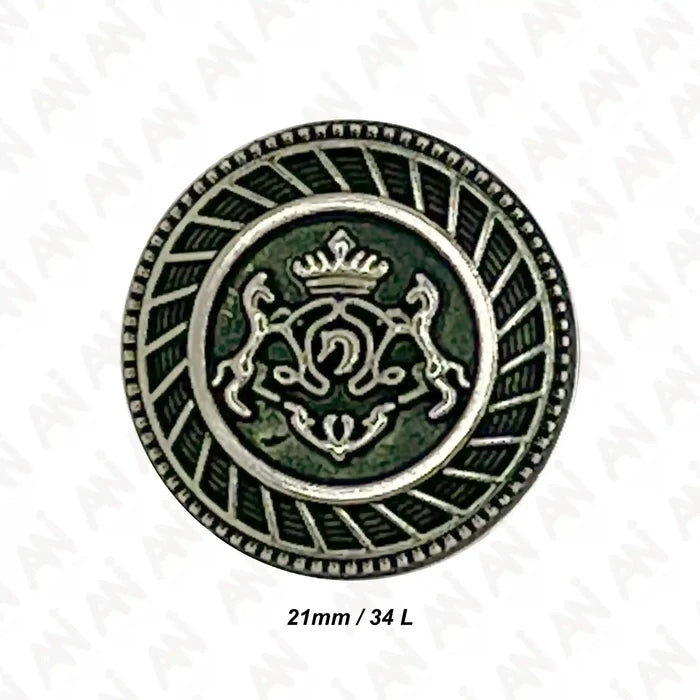 Royal Insignia Metal Buttons | 18mm(28L) & 21mm(34L)