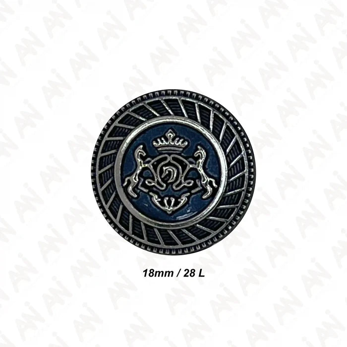 Royal Insignia Metal Buttons | 18mm(28L) & 21mm(34L)