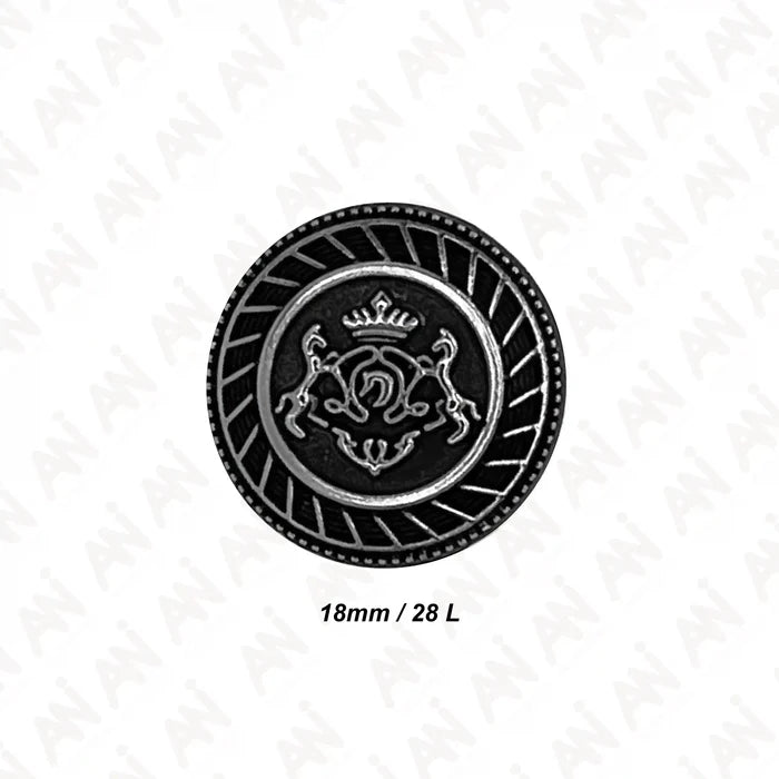 Royal Insignia Metal Buttons | 18mm(28L) & 21mm(34L)
