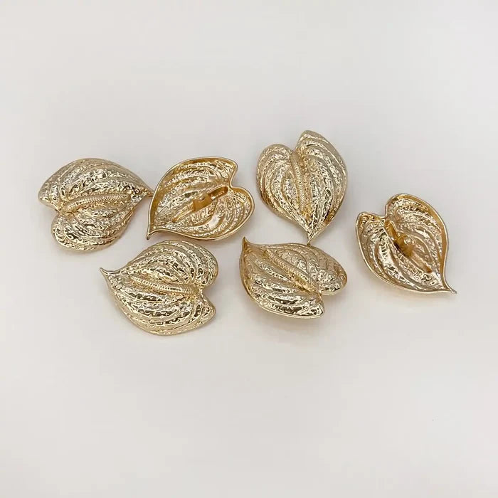 Royal Maple Leaf Design Gold Metal Buttons | 30mm(47L)