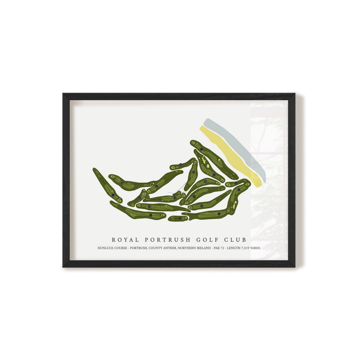 Royal Portrush Golf Club - Dunluce | Golf Course Print | Black+Frame