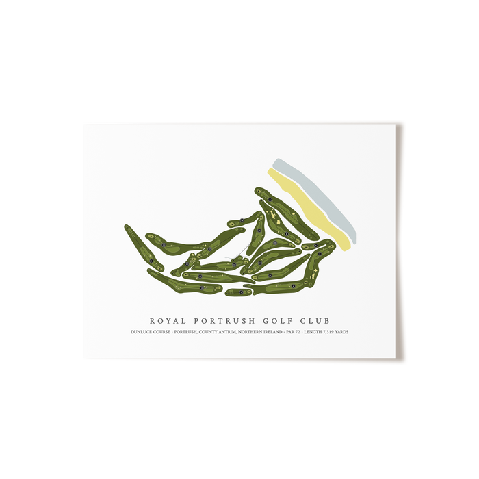 Royal Portrush Golf Club - Dunluce | Golf Course Print | Unframed