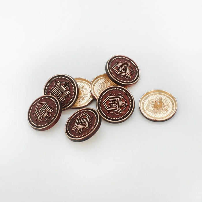 Royal Regalia Antique Metal Buttons | 18mm(28L) & 23mm(36L)