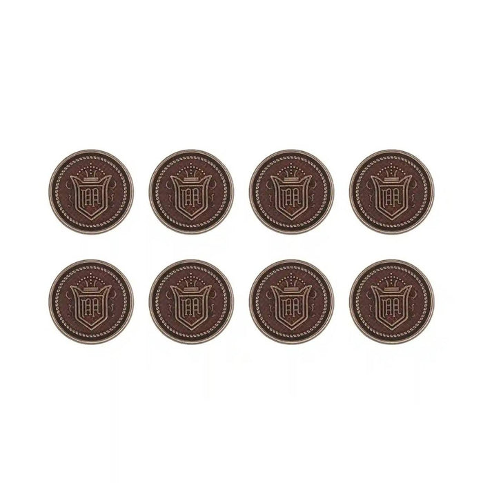 Royal Regalia Antique Metal Buttons | 18mm(28L) & 23mm(36L)