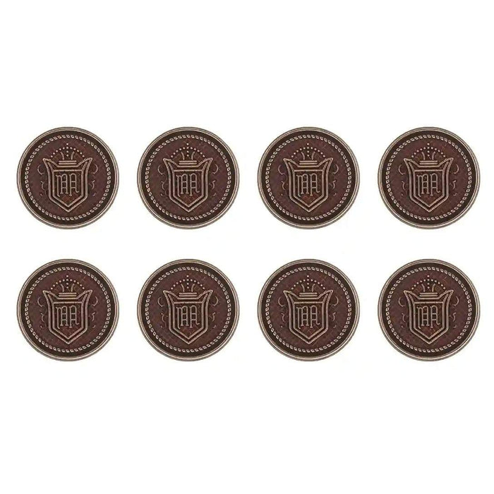Royal Regalia Antique Metal Buttons | 18mm(28L) & 23mm(36L)