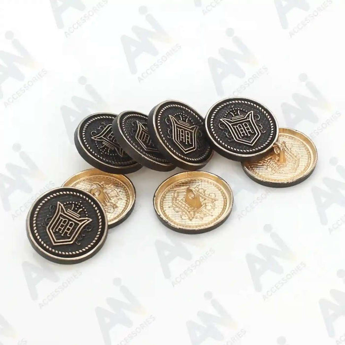 Royal Regalia Antique Metal Buttons | 18mm(28L) & 23mm(36L)